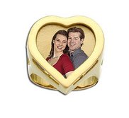 Heart Shaped Photo Lasered Ring
