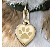 Dog s Paw Print Heart Picture Locket