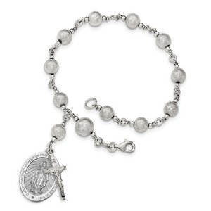 Blessed Mother Virgin Mary  Miraculous Medal  Double Sided Rosary Bracelet  EXCLUSIVE 