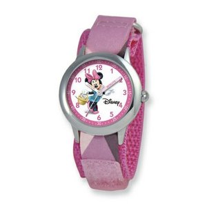 Minnie Mouse 6 3  Nylon Band with Velcro Closure