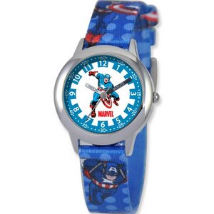Captain America 8 4  Woven Band With Buckle Closure