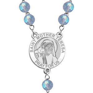 Saint Mother Teresa Rosary Beads  EXCLUSIVE 