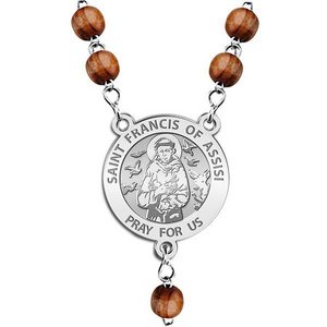 Saint Francis of Assisi Rosary Beads  EXCLUSIVE 