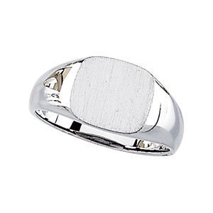 Sterling Silver Boy s Square Signet Ring