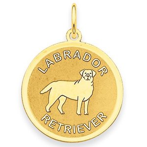 Labrador Retriever Disc Charm or Pendant