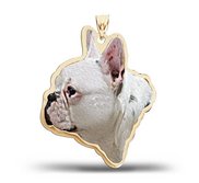 French Bulldog Dog Color Portrait Charm or Pendant