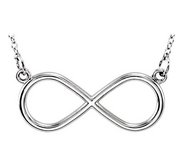 14K Gold Infinity Symbol Necklace with 18 Inch Chain