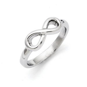 Polished Infinity Ring