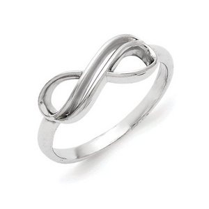 Sterling Silver Overlap Infinity Ring