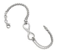 Sterling Silver Infinity Symbol Bracelet