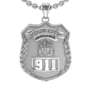 Personalized Police Badge with Your Number   Department