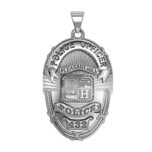 Personalized Pleasant Hill Police Badge with Your Rank and Number