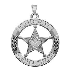 Personalized Texas Marshall Badge with Department
