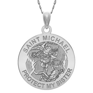 Saint Michael   Protect My Sister   Religious Medal   EXCLUSIVE 
