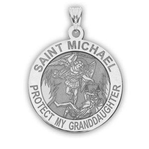 Saint Michael   Protect My Granddaughter   Religious Medal   EXCLUSIVE 