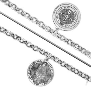 Double Sided Saint Benedict Jubilee Religious Anklet    EXCLUSIVE 