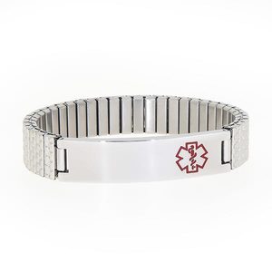 Stainless Steel Medical ID Expansion Bracelet