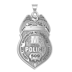 Personalized United States Capitol Transit Police Badge with Your Rank and Number