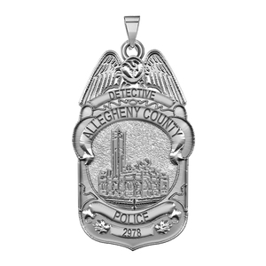 Personalized Pennsylvania Allegheny County Police Badge with Your Rank  Number   Department