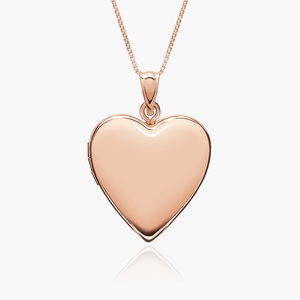 Rose Gold Plated Classic Heart Photo Locket