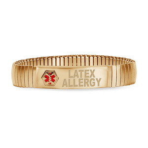 Stainless Steel Latex Allergy Men s Expansion Bracelet