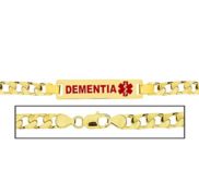 Men s Dementia Figaro Link Medical ID Bracelet