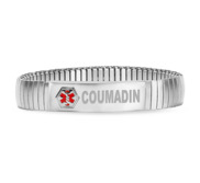 Stainless Steel Coumadin Men s Expansion Bracelet