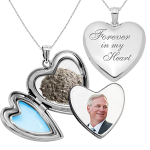  Forever in my Heart  Cremation   Hair Photo Locket