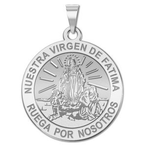 Nuestra Virgen de Fatima Religious Medal   EXCLUSIVE 