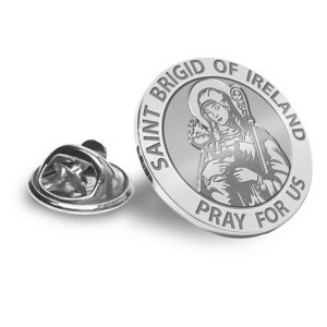 Saint Brigid of Ireland Religious Brooch  Lapel Pin   EXCLUSIVE 
