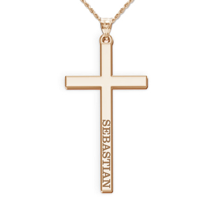 Personalized Cross with Name Etched