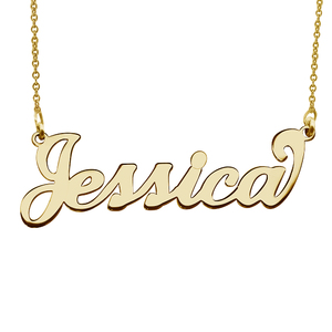 Personalized Classic Script Name Necklace with Chain Included