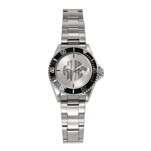 Men s Personalized Initial Watch Black Dial