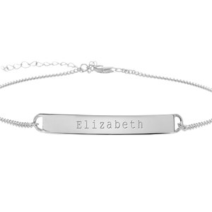 Exclusive Personalized Name Bar Anklet   Ankle Bracelet