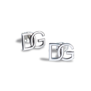 Pair of Intertwined Initial Earrings