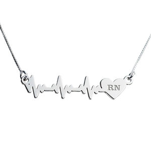 Medical Field Heartbeat Nurse Necklace