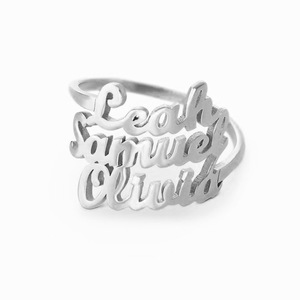 Personalized Script Name Ring With Up To 3 Names