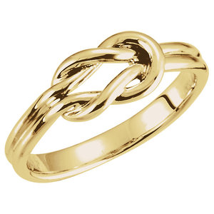 Love Knot Ring w  Engravable Band