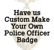Personalized Police Officer Badge Pendant w  Your City Seal  Rank  Department  Name or Number