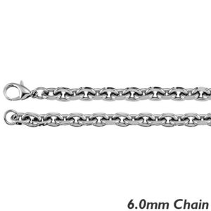 Sterling Silver 6 0mm Rolo Chain