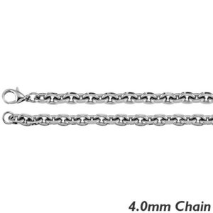 Sterling Silver 4 0mm Rolo Chain