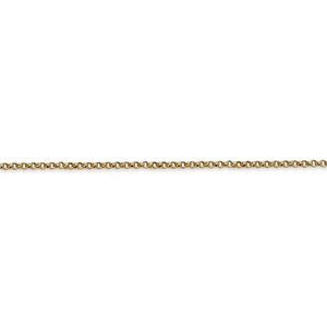 14K Yellow Gold 1 5mm Rolo Chain