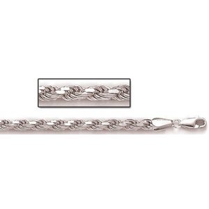 Sterling Silver 4 25mm Diamond Cut Rope Chain