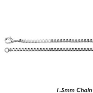 Sterling Silver 1 5mm Box Chain