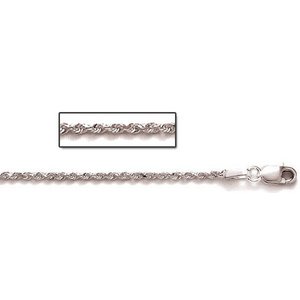 Sterling Silver 1 5mm Diamond Cut Rope Chain