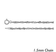 Sterling Silver 1 5mm Singapore Chain
