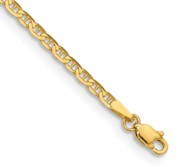 14K Yellow Gold 1 5mm Small Anchor Chain