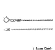 Sterling Silver 1 3mm Box Chain