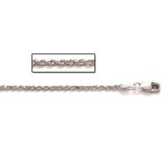 Sterling Silver 1 5mm Diamond Cut Rope Chain