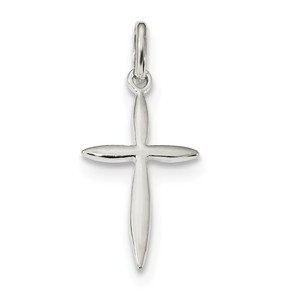 Sterling Silver Polished Passion Cross Charm